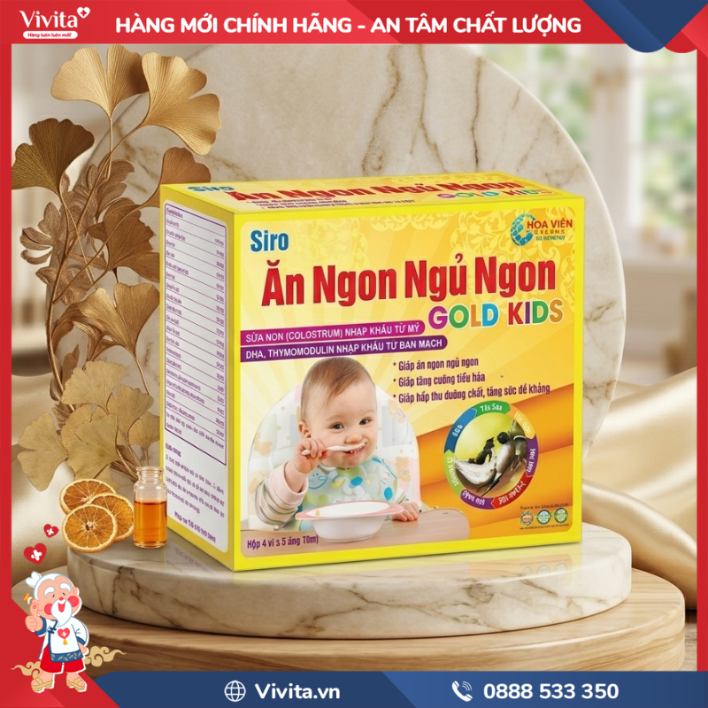Cách dùng Siro Ăn Ngon Ngủ Ngon Gold Kids