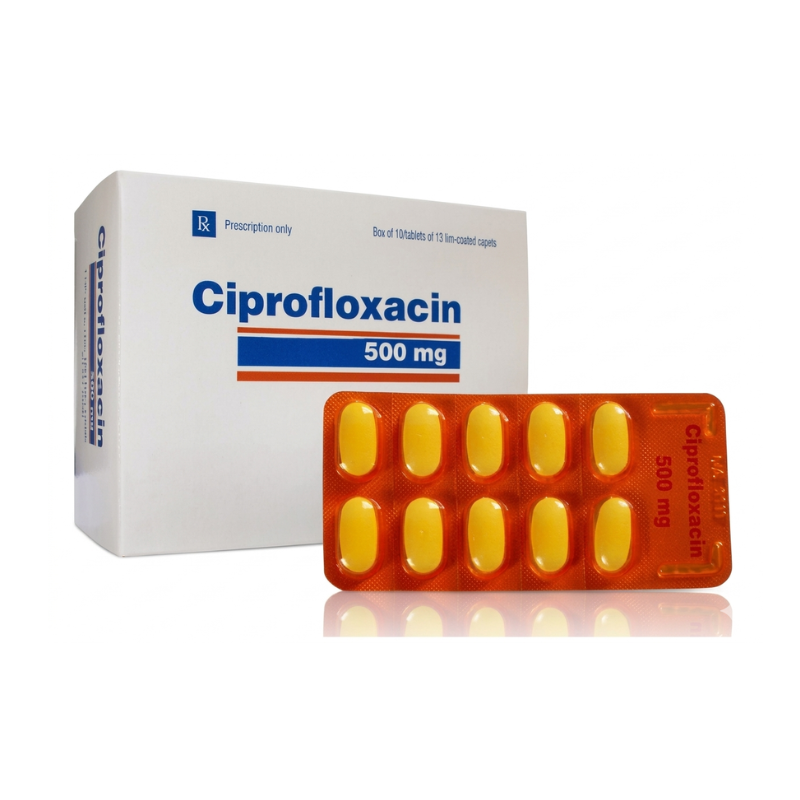 Ciprofloxacin 500mg Imexpharm điều trị và dự phòng nhiễm khuẩn (Hộp 2 vỉ x 10 viên)
