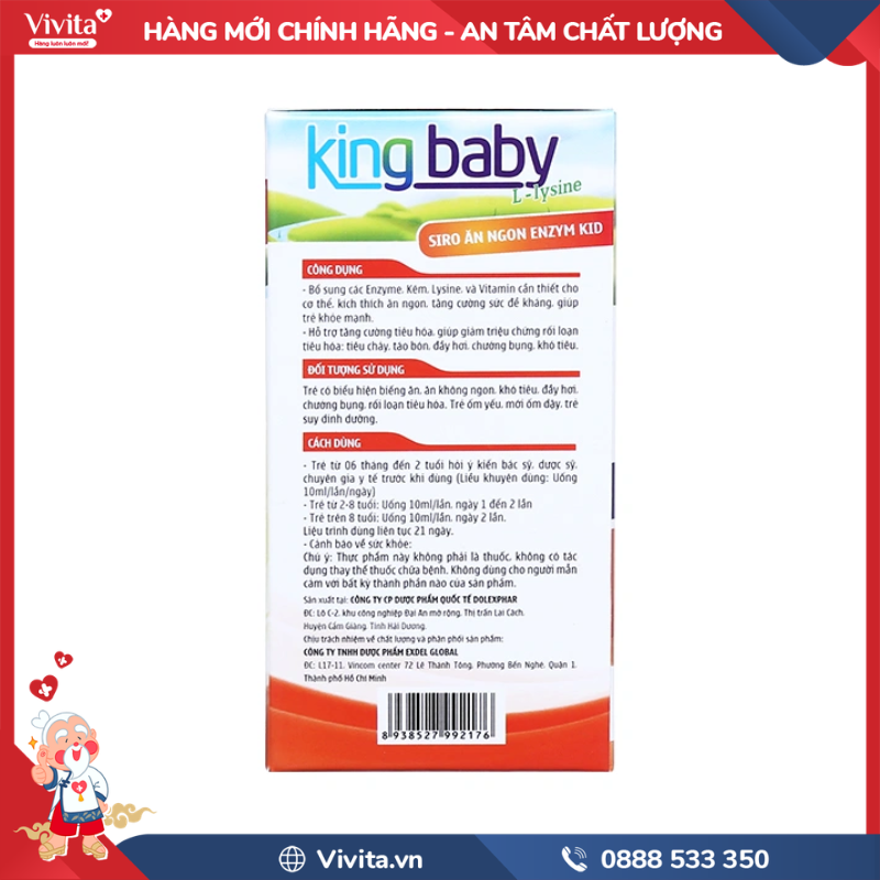 Công dụng của King Baby Enzym Kid