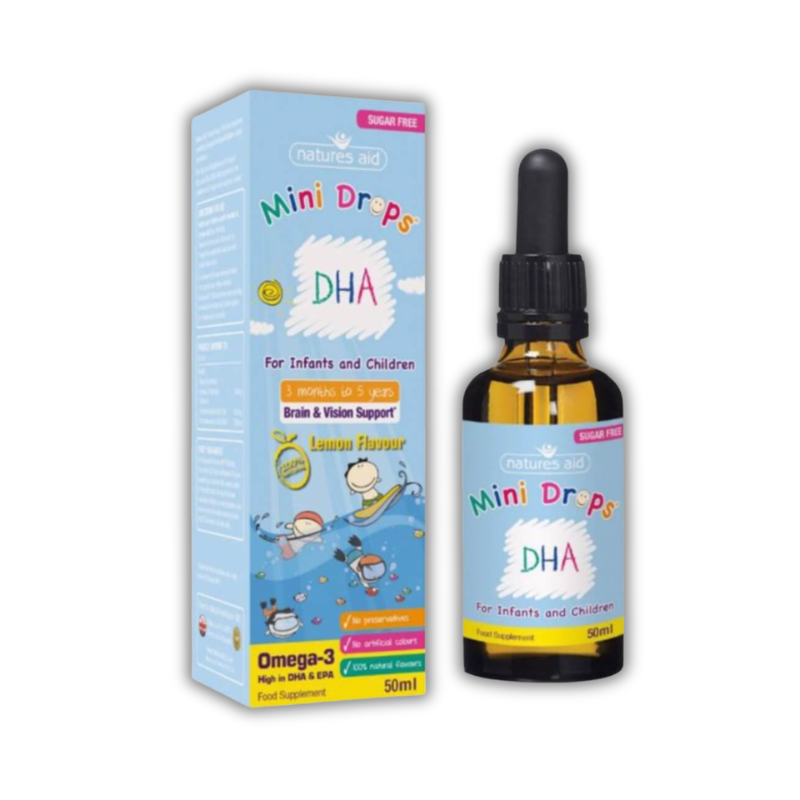 DHA Mini Drops Anh Quốc Hỗ Trợ Phát Triển Não Bộ Và Cải Thiện Thị Lực Cho Trẻ (Chai 50ml)