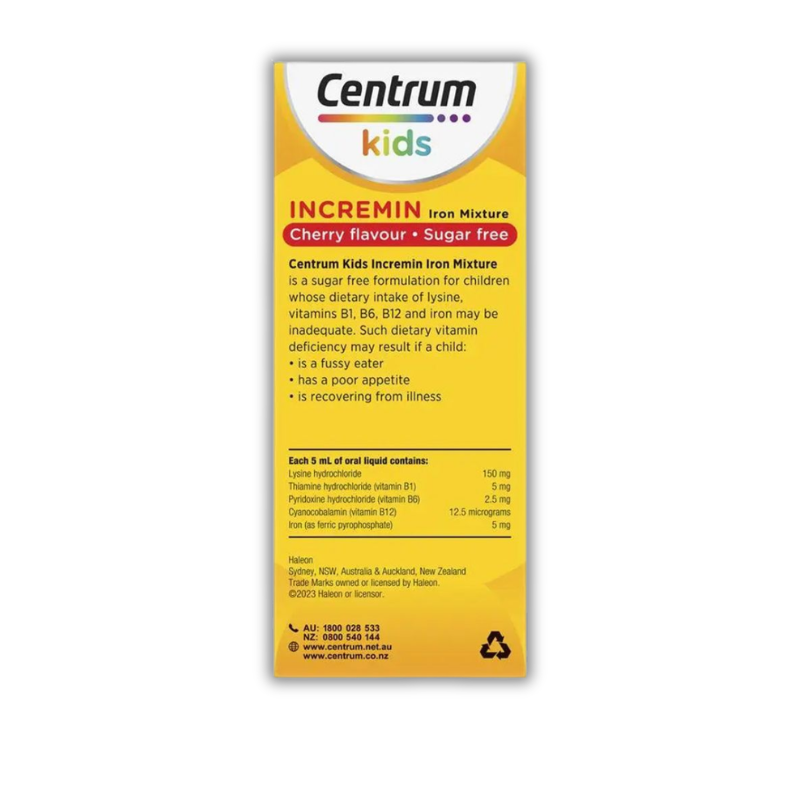 Siro ăn ngon Centrum Kids Úc Hỗ Trợ Cải Thiện Tình Trạng Biếng Ăn Ở Trẻ (Chai 200ml)
