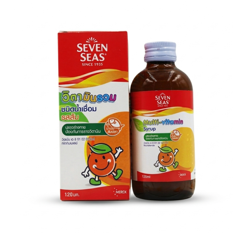 Siro ăn ngon Seven Seas Thái Lan Hỗ Trợ Bổ Sung Vitamin Thiết Yếu Cho Trẻ (Chai 120ml)