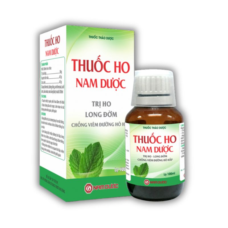 Siro ho Nam Dược Hỗ Trợ Cải Thiện Tình Trạng Ho, Long Đờm (Chai 100ml)