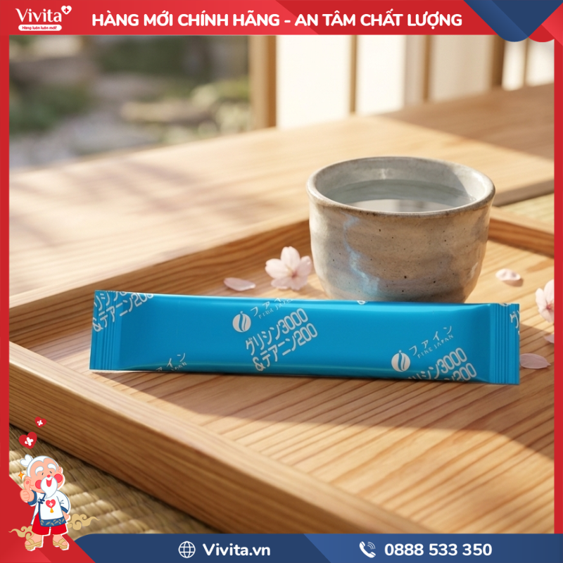 Thành phần của bột uống Fine Japan Glycine & Theanine