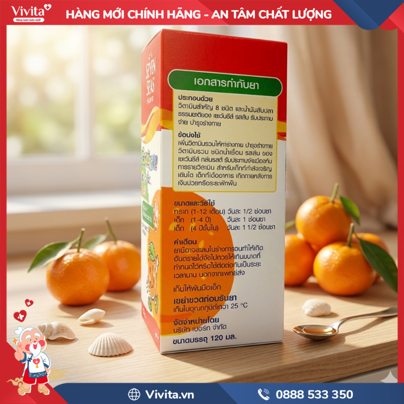 Thành phần của Siro ăn ngon Seven Seas  