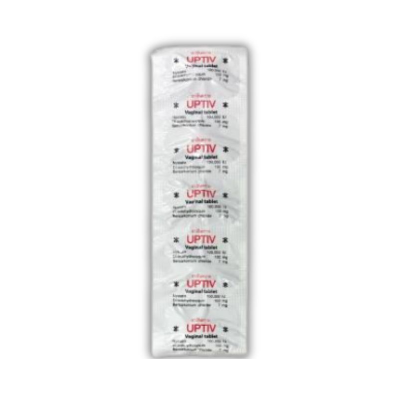 Viên đặt Uptiv Ý Hỗ trợ Điều Trị Viêm Âm Đạo, Viêm Cổ Tử Cung (Hộp 2 vỉ x 5 viên)