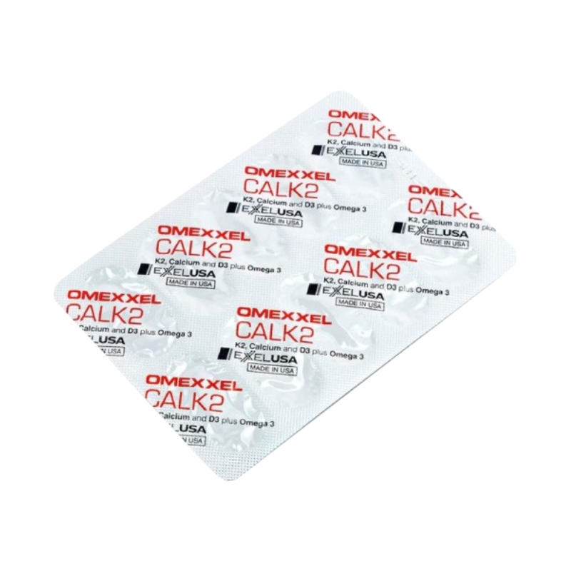 Viên Uống Omexxel Calk2 Hỗ Trợ Bổ Sung Canxi, Vitamin D3, K2 Giúp Xương Chắc Khỏe, Giảm Nguy Cơ Còi Xương Ở Trẻ Nhỏ (Hộp 30 viên)
