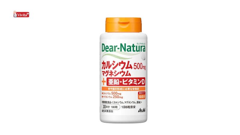 Viên uống Tăng Chiều Cao Canxi Hữu Cơ Và Vitamin D 525Mg Dear Natura Asahi 