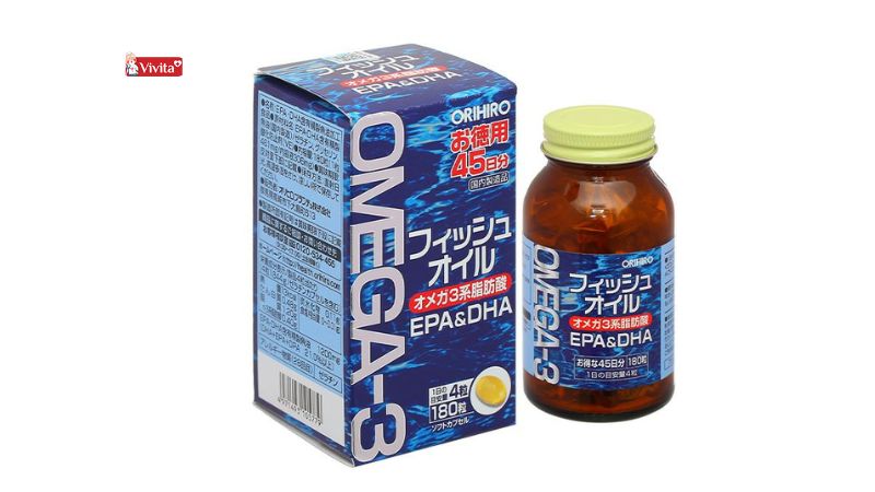 Viên uống bổ mắt Omega 3 Orihiro của Nhật