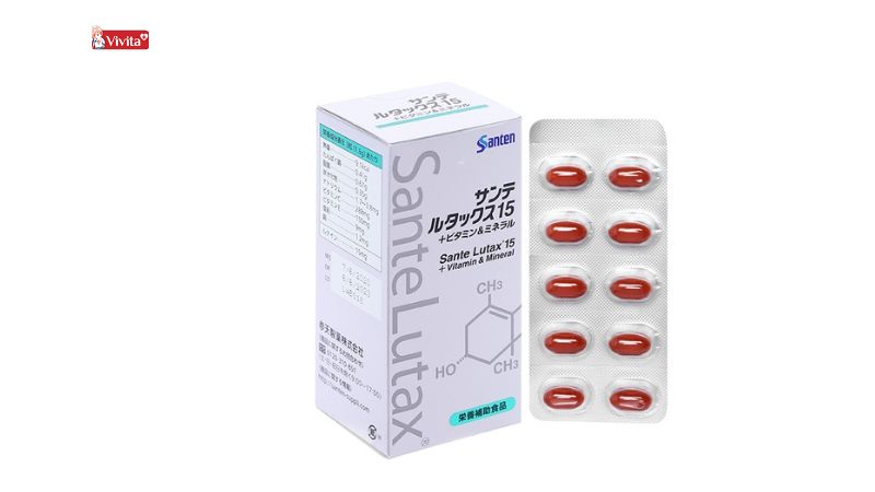 Viên uống bổ mắt Sante Lutax 15+ Vitamin and Mineral