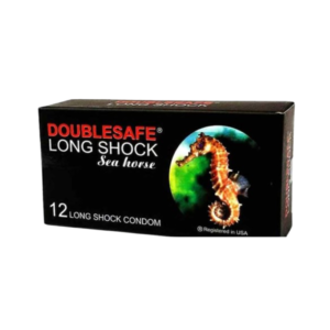Doublesafe Long Shock Sea Horse Bao Cao Su Hỗ Trợ Ngăn Ngừa Các Bệnh Lây Nhiễm Qua Đường Tình Dục, Có Thai Ngoài Ý Muốn (Hộp 12 cái)