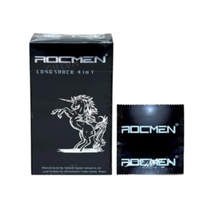 Bao cao su Rocmen Long Shock hỗ trợ tránh thai, tăng khoái cảm và hỗ trợ kéo dài thời gian quan hệ (Hộp 12 cái)