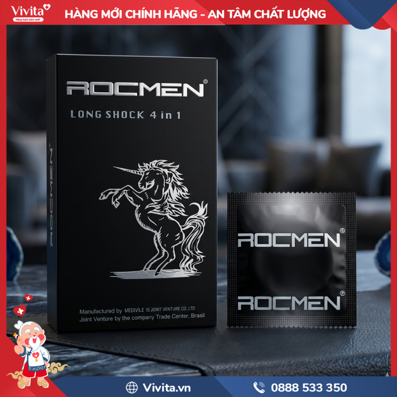Bao cao su Rocmen Long Shock là gì