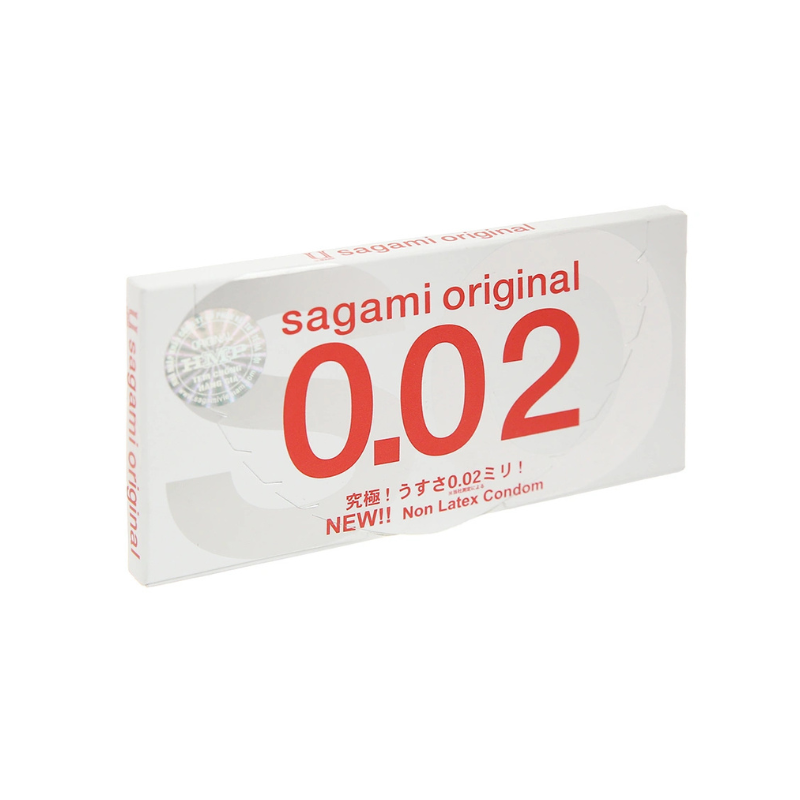 Bao cao su Sagami Original 0.02 55mm của Malaysia siêu mỏng hỗ trợ tránh thai, tăng cảm giác chân thật khi quan hệ (Hộp 2 cái)