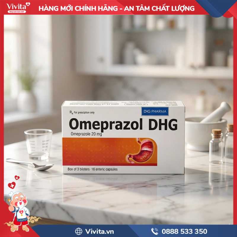 Cách dùng Omeprazol DHG 20mg