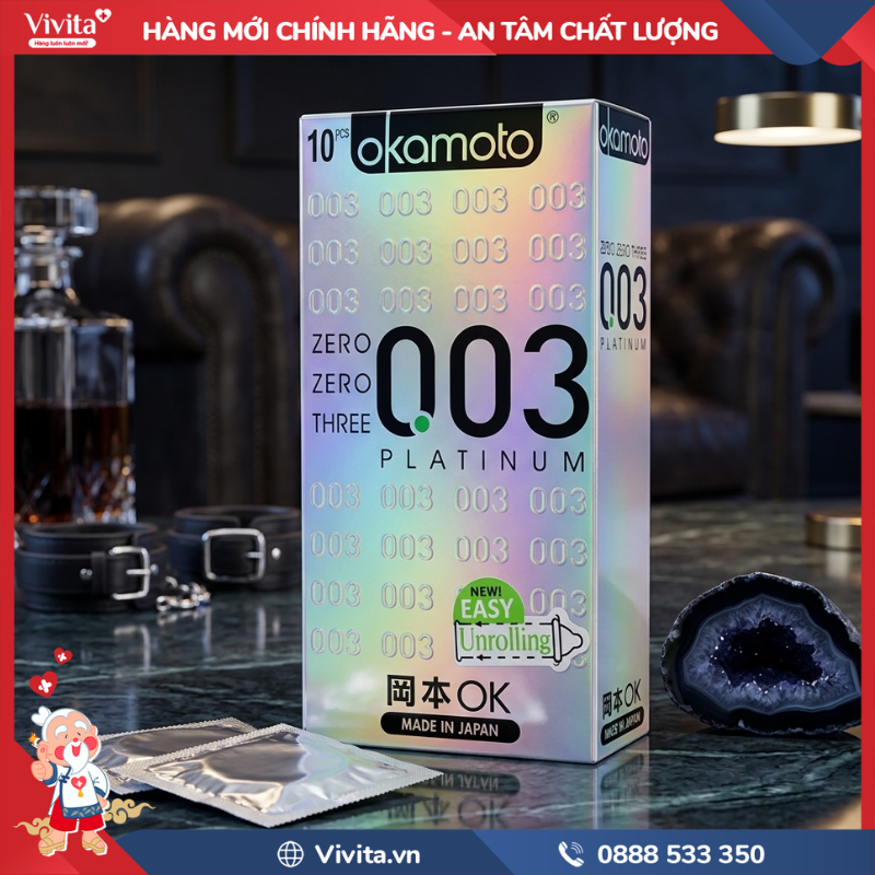 Cách sử dụng Bao cao su 0.03 Platinum