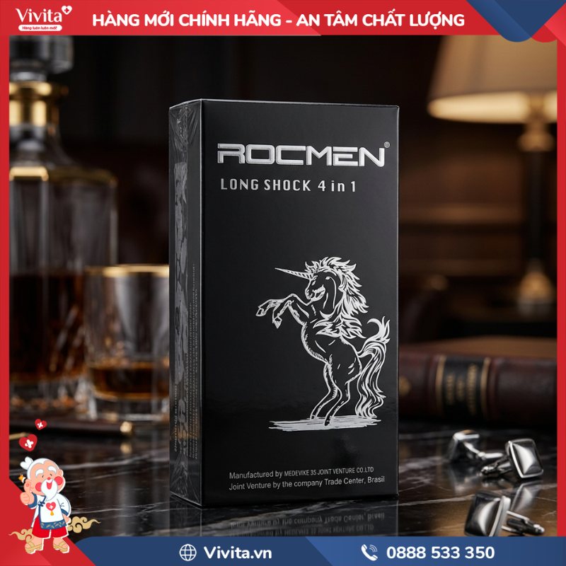 Cách sử dụng bao cao su Rocmen Long Shock