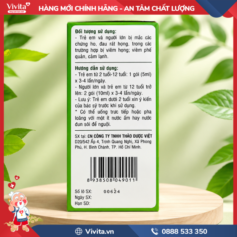 Cách sử dụng Hati-Tux Syrup