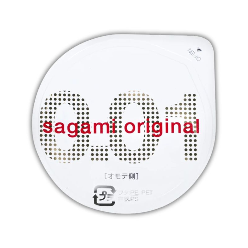 Bao cao su Sagami Original 0.01 Nhật Bản siêu mỏng, hỗ trợ tránh thai an toàn, giảm nguy cơ lây bệnh qua đường tình dục (Hộp 1 cái)