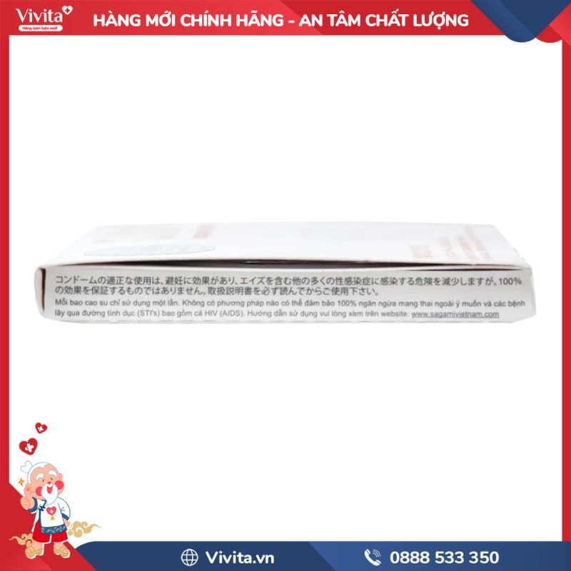Bao cao su Sagami Original 0.01 hiện nay giá bao nhiêu