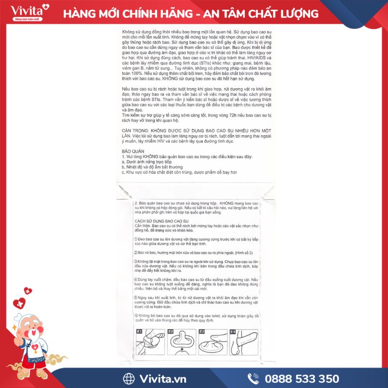 Cách dùng Bao cao su original 0.01