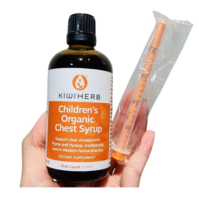 Children’s Organic Chest Syrup Newzealand Hỗ Trợ Giảm Ho, Đau Họng Và Tăng Cường Đề Kháng (Chai 100ml)