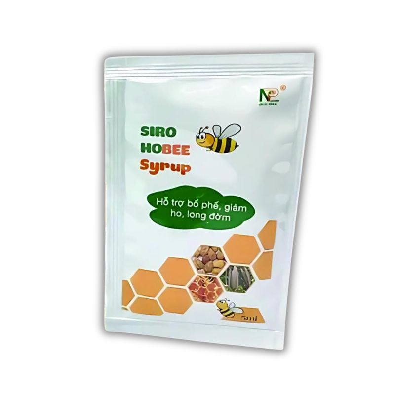 Siro Hobee Syrup hỗ trợ giảm ho, làm dịu họng, long đờm cho trẻ em (Hộp 30 gói x 5ml)
