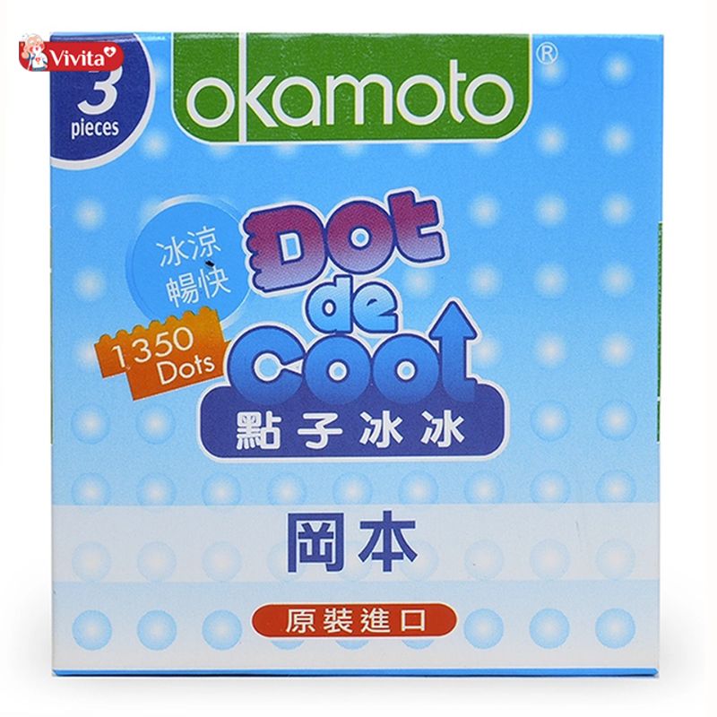 Okamoto Dot De Cool Hạt Nổi Kéo Dài Thời Gian