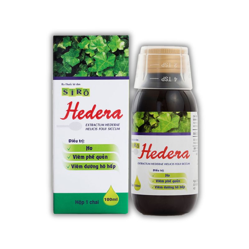 Siro Hedera Điều Trị Viêm Đường Hô Hấp, Giảm Đau Rát Họng (Chai 100ml)