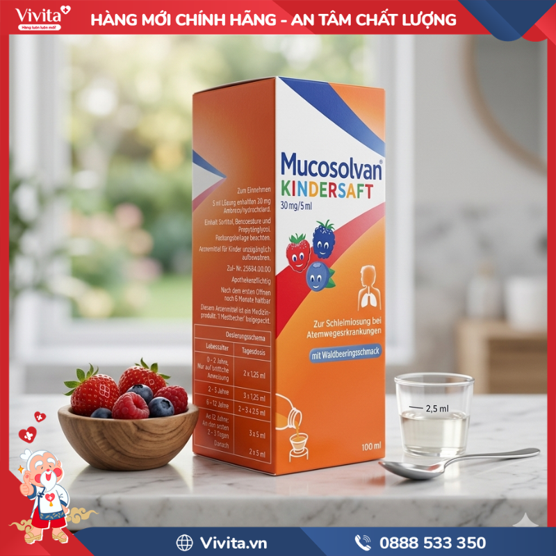 Mucosolvan Kindersaft 30mg/5ml là gì
