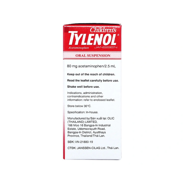 Siro Tylenol Janssen Thái Lan giảm đau, hạ sốt cho trẻ em (60ml)