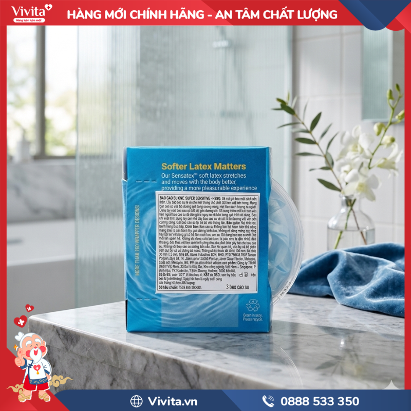 Thành phần của Bao cao su One Super Sensitive 53mm