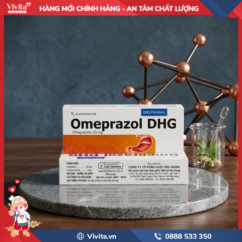 Thành phần của Omeprazol DHG 20mg