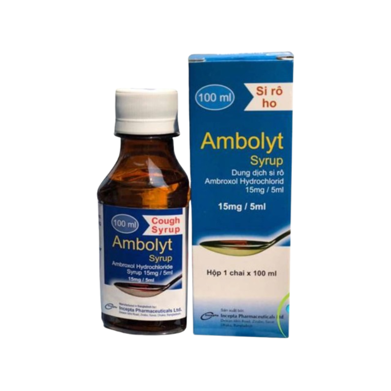 Ambolyt Syrup Điều Trị Bệnh Lý Đường Hô Hấp Cấp và Mạn Tính (Chai 100ml)
