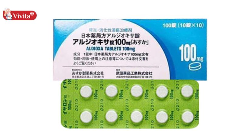 Viên uống giảm viêm loét dạ dày Aldioxa Nhật Bản