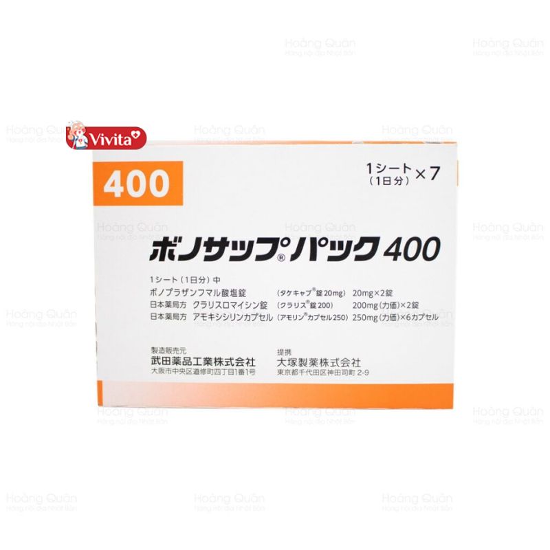 Thuốc trị HP Vonosap Pack 400