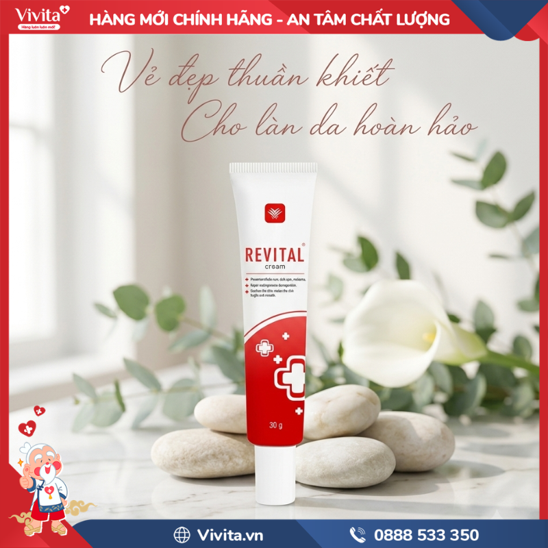 Cách dùng Kem trị sẹo Revital