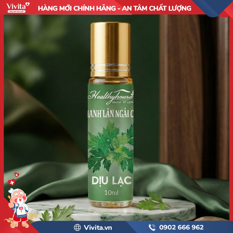 Cách dùng Thanh lăn ngải cứu thảo dược Dịu Lạc