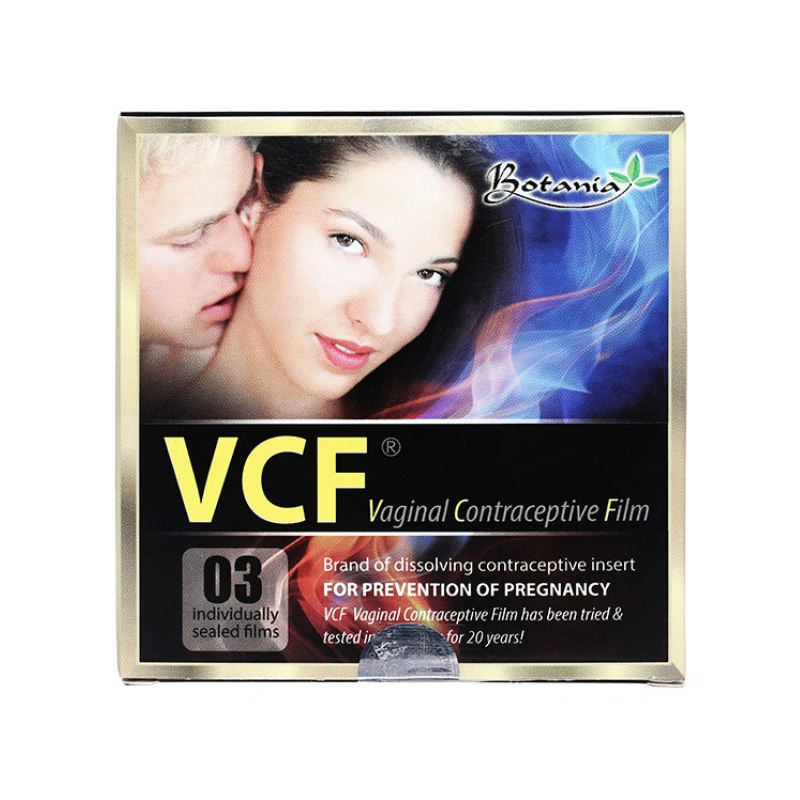 Màng film tránh thai VCF Botania của Mỹ hỗ trợ ngừa thai không chứa hormone (Hộp 3 miếng)