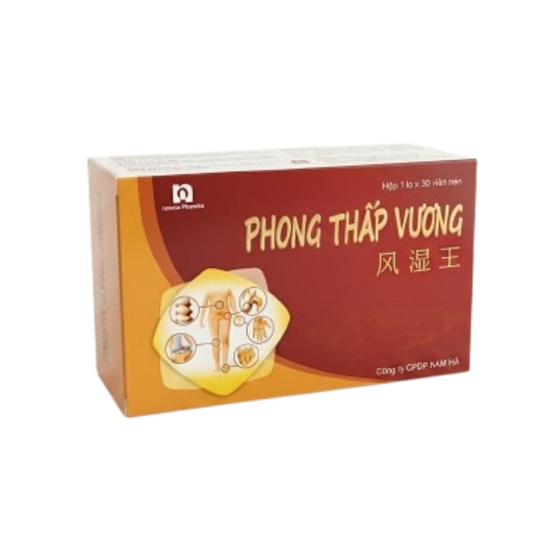 Phong Thấp Vương chữa các bệnh phong thấp, thoái hóa xương khớp và đau dây thần kinh (Hộp 60 viên)