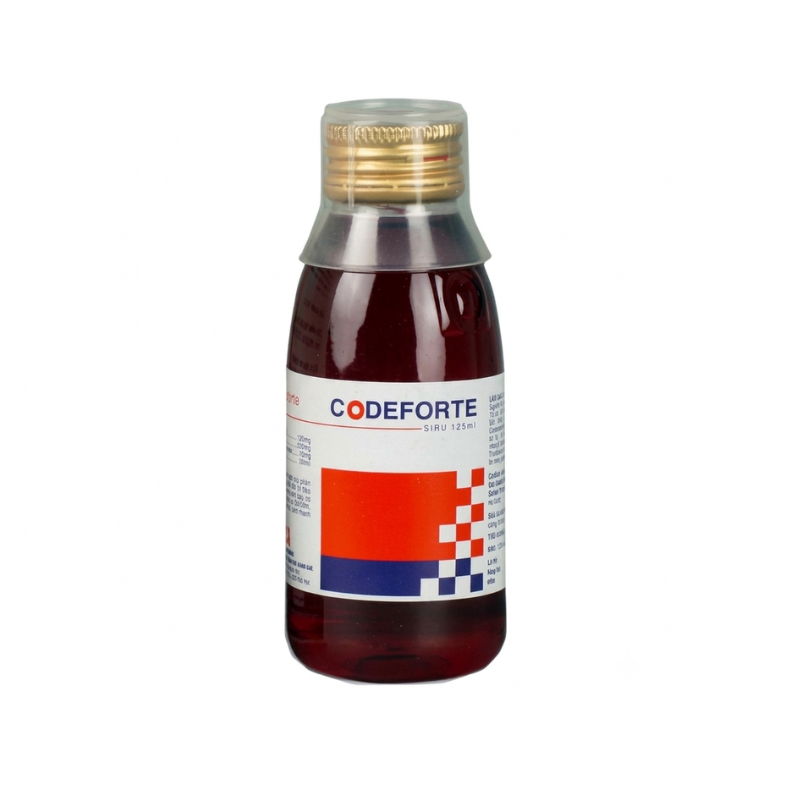 Codeforte 125ml giảm ho, long đờm, hỗ trợ điều trị viêm đường hô hấp có kèm ho và đờm (Chai 125ml)
