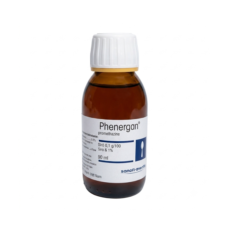 Siro Phenergan 90ml điều trị viêm mũi dị ứng, mề đay, ngứa da và say tàu xe (Chai 90ml)