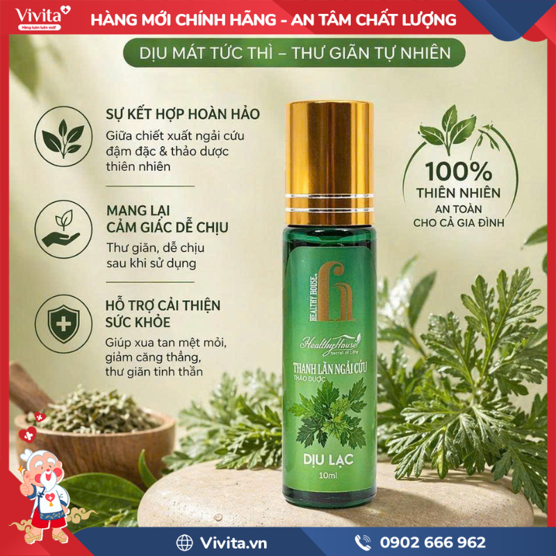 Thanh lăn ngải cứu thảo dược Dịu Lạc là gì