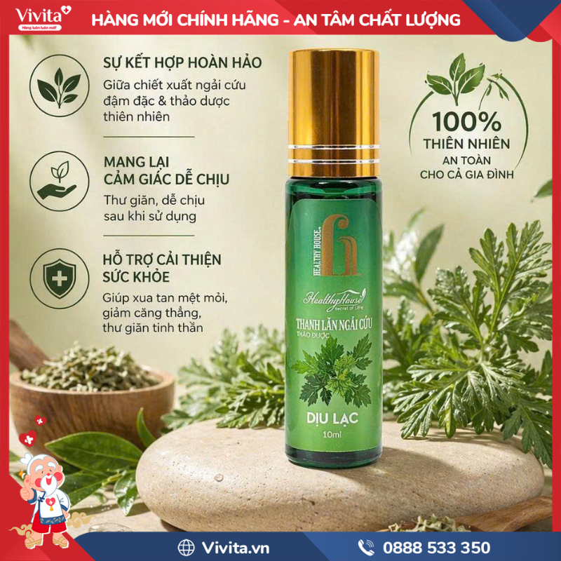 Thanh lăn ngải cứu thảo dược Dịu Lạc là gì