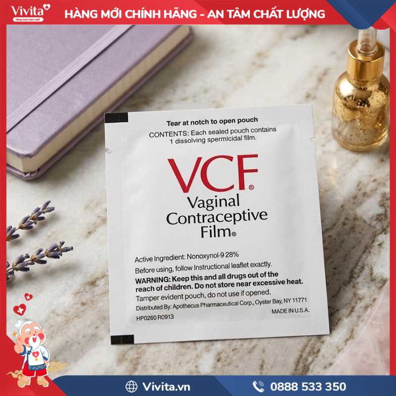 Thành phần của màng film tránh thai VCF
