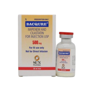 Thuốc Bacqure 500mg của Ấn Độ điều trị nhiễm khuẩn nặng đường hô hấp, tiết niệu, ổ bụng, da và mô mềm (Hộp 1 lọ bột pha tiêm)