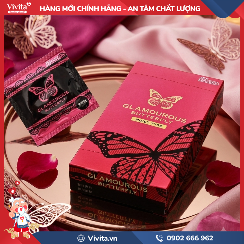 Hướng dẫn sử dụng Bao cao su Glamourous Butterfly Moist Type Jex