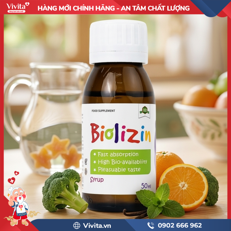 Cách dùng Siro Biolizin 50ml