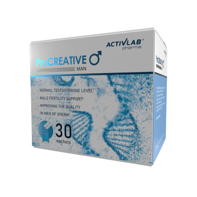 ProCreative Man của Ba Lan cải thiện chất lượng tinh trùng, hỗ trợ sinh sản ở nam giới (Hộp 30 gói x 10g)