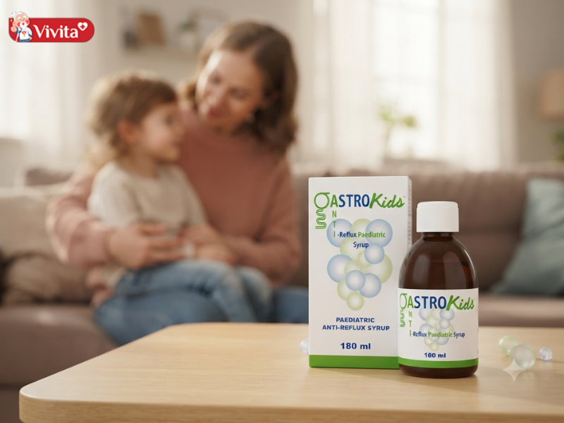 Gastrokids là sản phẩm hỗ trợ kiểm soát trào ngược và giảm nôn trớ được nghiên cứu, sản xuất bởi D.M.G Italia S.r.l (Ý)